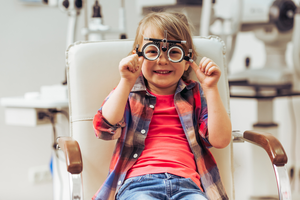 Eye doctor for kids will check your child's vision.