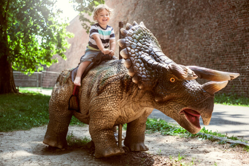 Kid in Dino Park