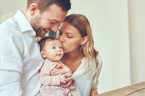 Family With Newborn Baby