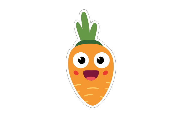 Speech Blubs Sticker Vegetable Carrot