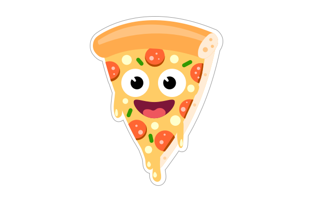 Speech Blubs Sticker Food Pizza