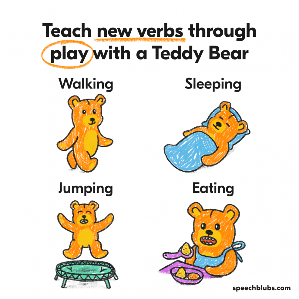 Imaginative play with Teddy Bear